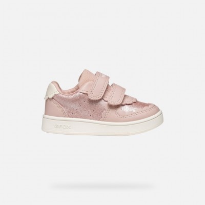 SNEAKERS A STRAPPO ROSA CHIARO