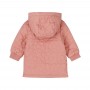 GIUBBINO ROSA FLOWERS CON INTERNO PELUCHE, CAPPUCCIO E ZIP