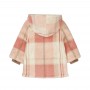 PELLICCIOTTO A QUADRI ROSA E BEIGE