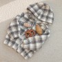 CAPPOTTINO A QUADRONI SOFT GREY