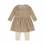 ABITINO BEIGE CON COLLETTINO ROUGE
