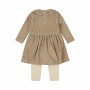 ABITINO BEIGE CON COLLETTINO ROUGE