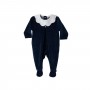 TUTINA NAVY CON COLLETTO PETALO IN CINIGLIA