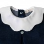 TUTINA NAVY CON COLLETTO PETALO IN CINIGLIA