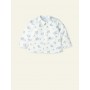 COMPLETO MAGLIONCINO CIELO, CAMICIA FANTASY E PANTALONCINO