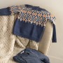 PULLOVER BLU E ARANCIO