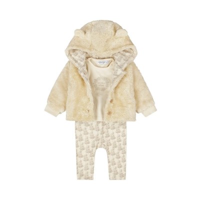 COMPLETO CON CAPPOTTINO CREMA