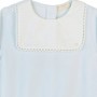 TUTINA CIELO CON CARRE' BIANCO CON BORDO SMERLATO