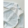 TUTINA CIELO CON CARRE' BIANCO CON BORDO SMERLATO