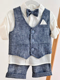 COMPLETO BLU MELANGE