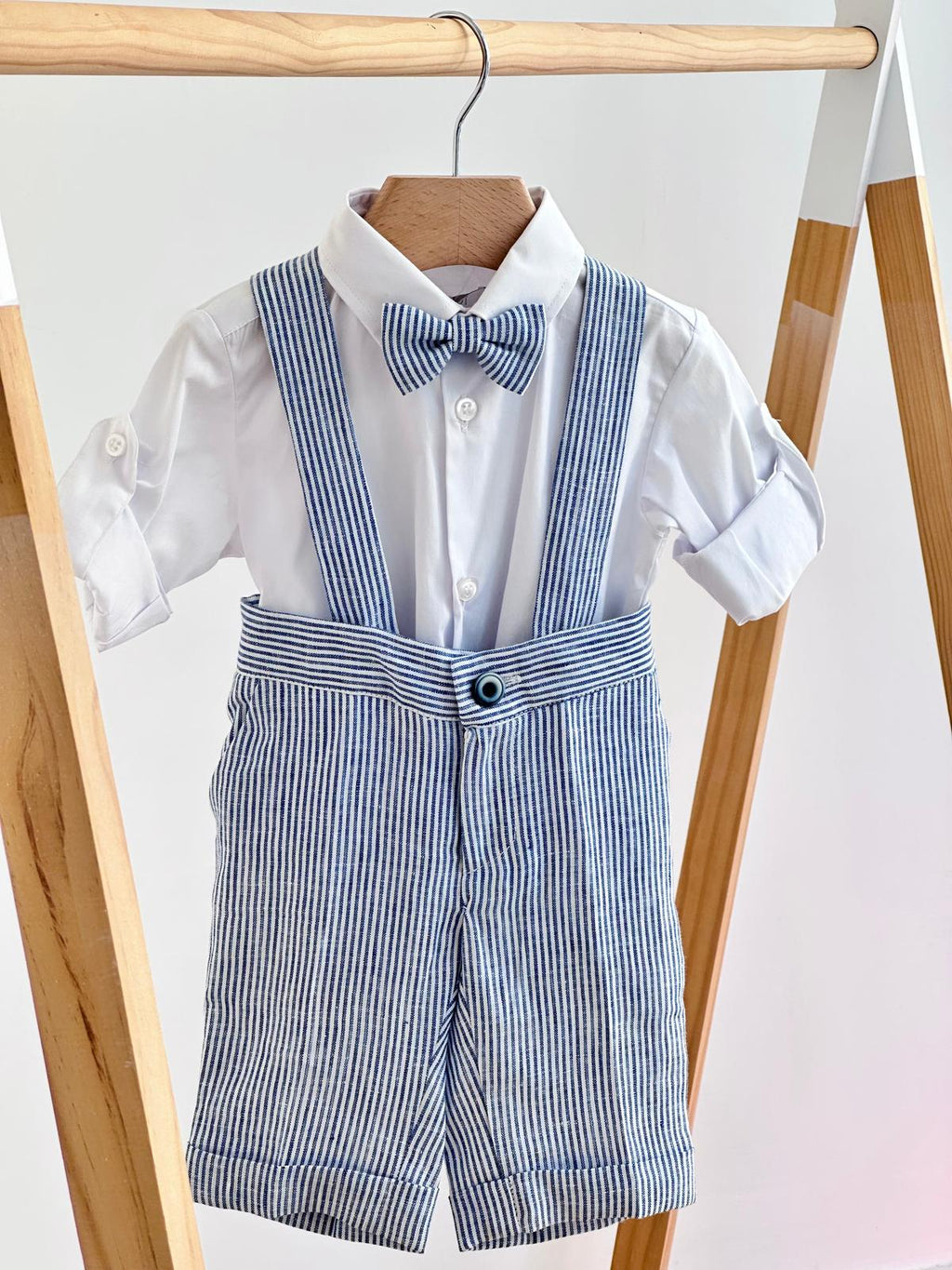 SALOPETTE A RIGHE NAVY