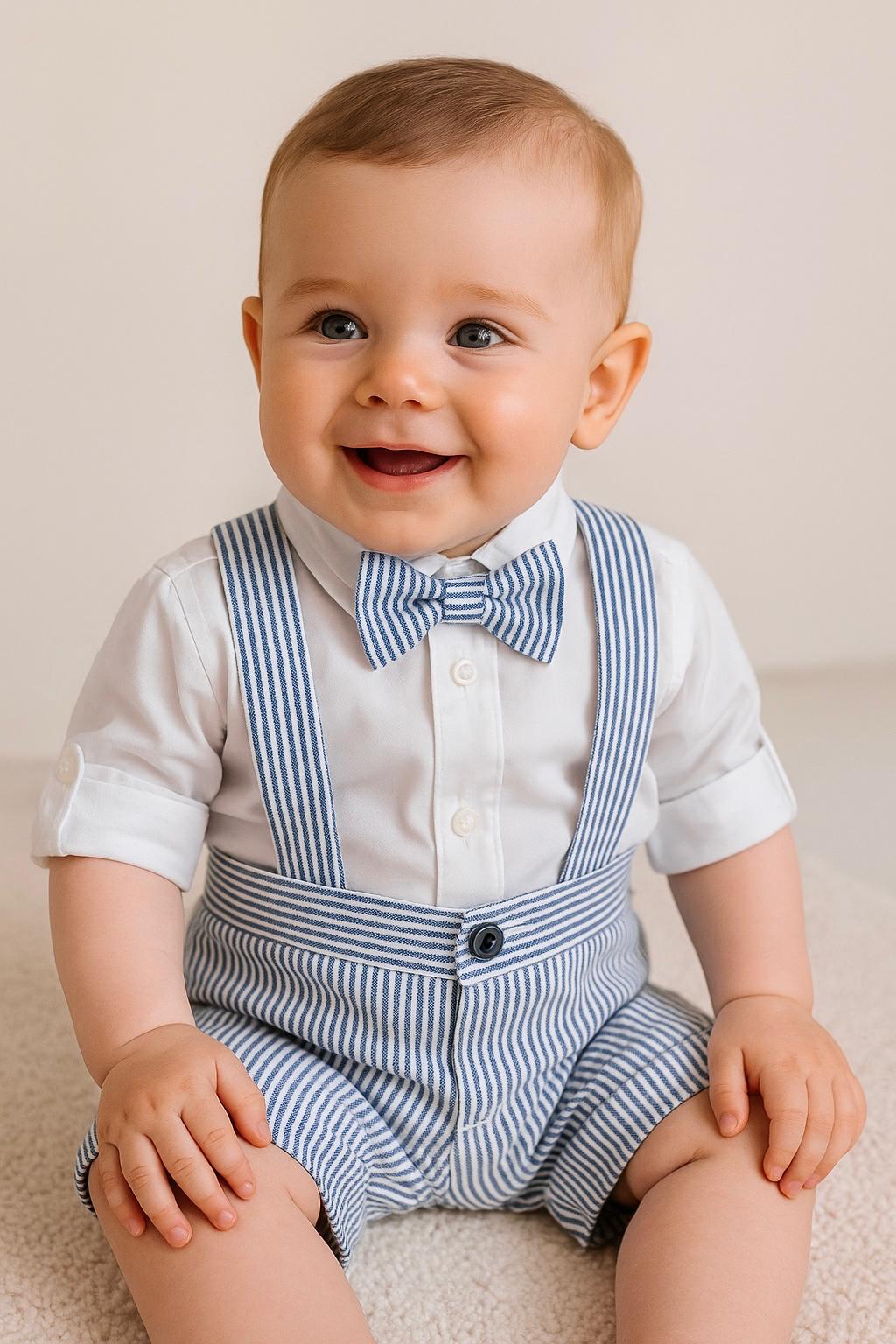 SALOPETTE A RIGHE NAVY