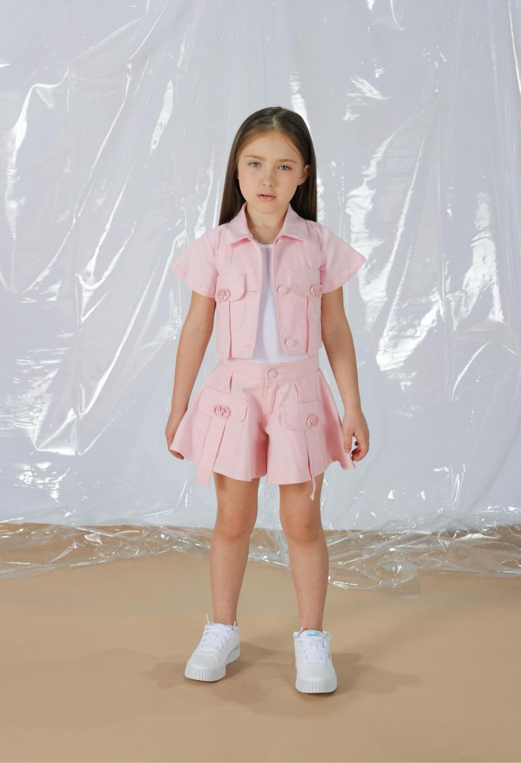 COMPLETO ROSA  GIACCA E PANTAGONNA