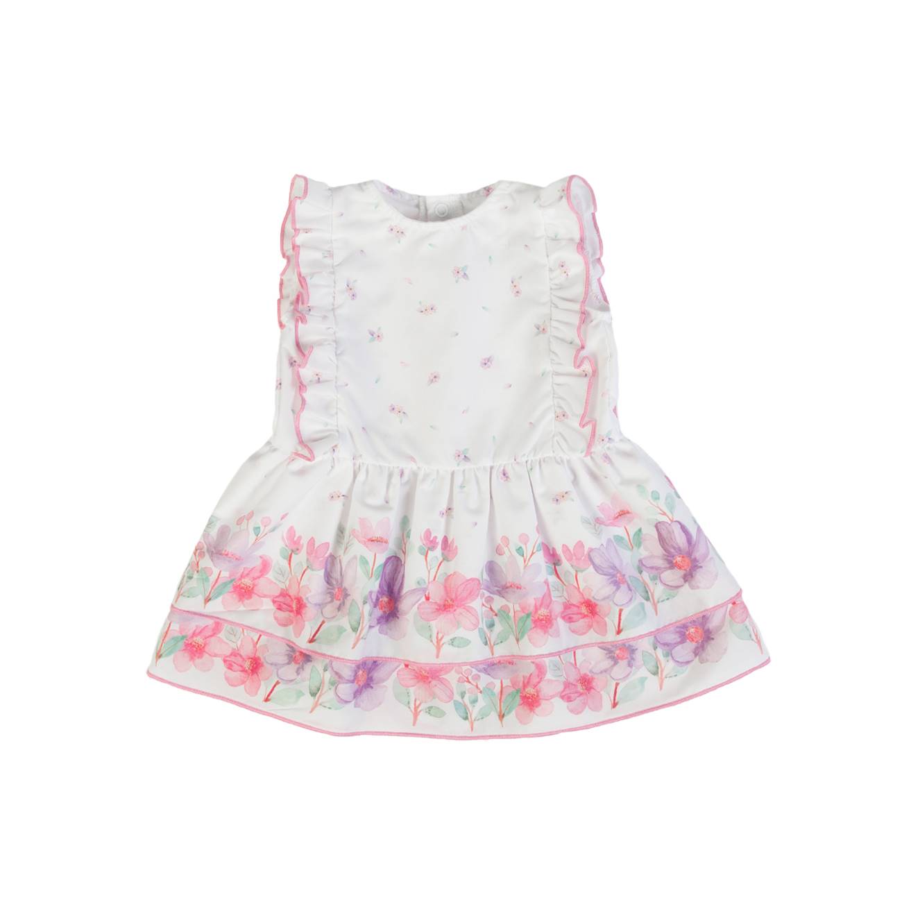 ABITO FIORI ROSA E LILLA