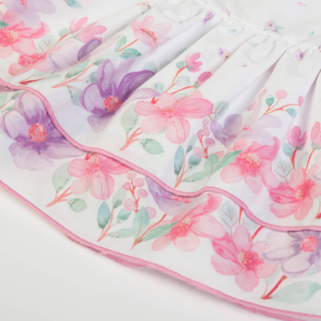 ABITO FIORI ROSA E LILLA