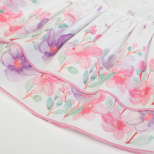 ABITO FIORI ROSA E LILLA