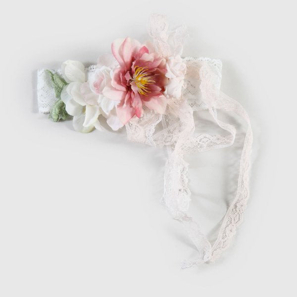 CORONCINA CON PEONIA ROSA ANTICO