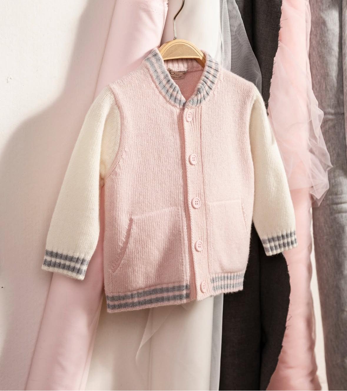 BOMBER ROSA IN LANA E CASHMERE