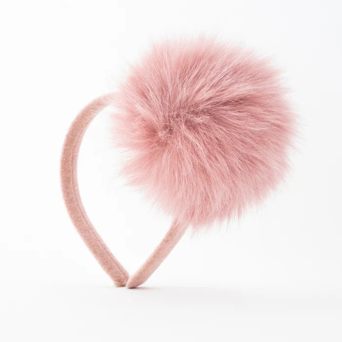 CERCHIETTO POMPON ROSA