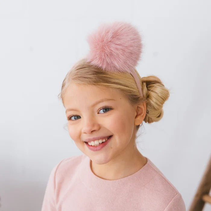 CERCHIETTO POMPON ROSA