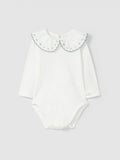 BODY CON COLLETTO VERDE A FIORI