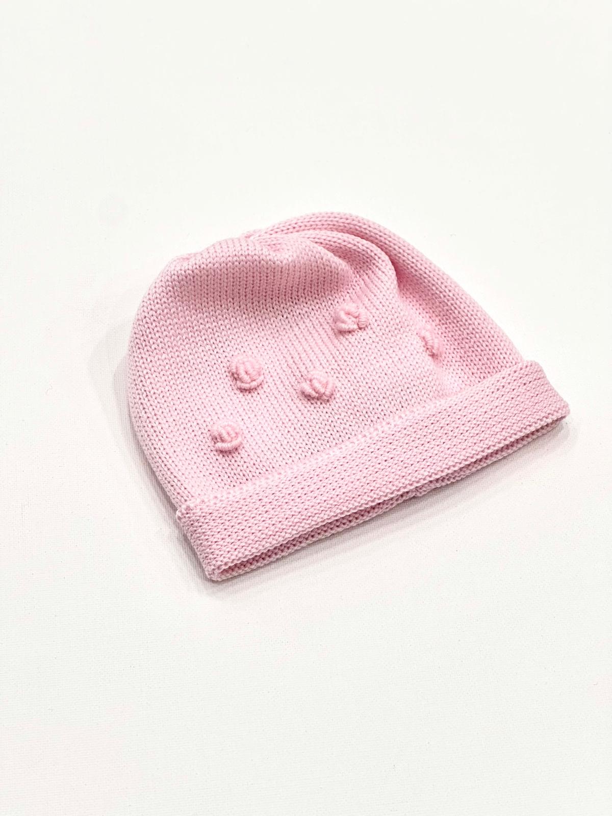 CUFFIA ROSA CON RICAMO