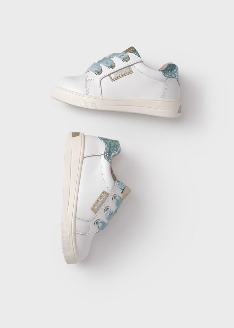 SNEAKERS GLITTER TURCHESE