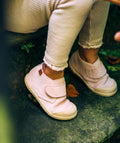 MEZZO STIVALETTO IN CAMOSCIO ROSA