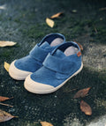 MEZZO STIVALETTO IN CAMOSCIO JEANS