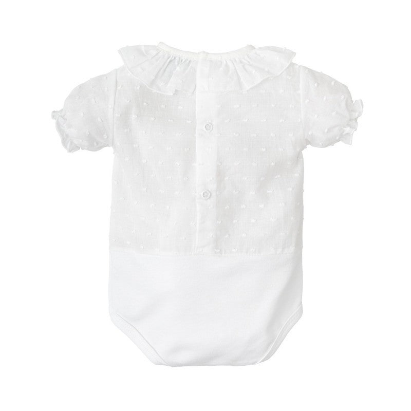 BODY BIANCO CON COLLETTO ROUGE BUBBLE