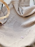 COPERTA FILO RASATA CON INTERSIO CUORI CON VOLANT