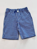 PANTALONCINO A RIGHE BLU E BIANCO