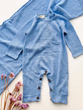TUTINA AZZURRO IN LINO E COTONE