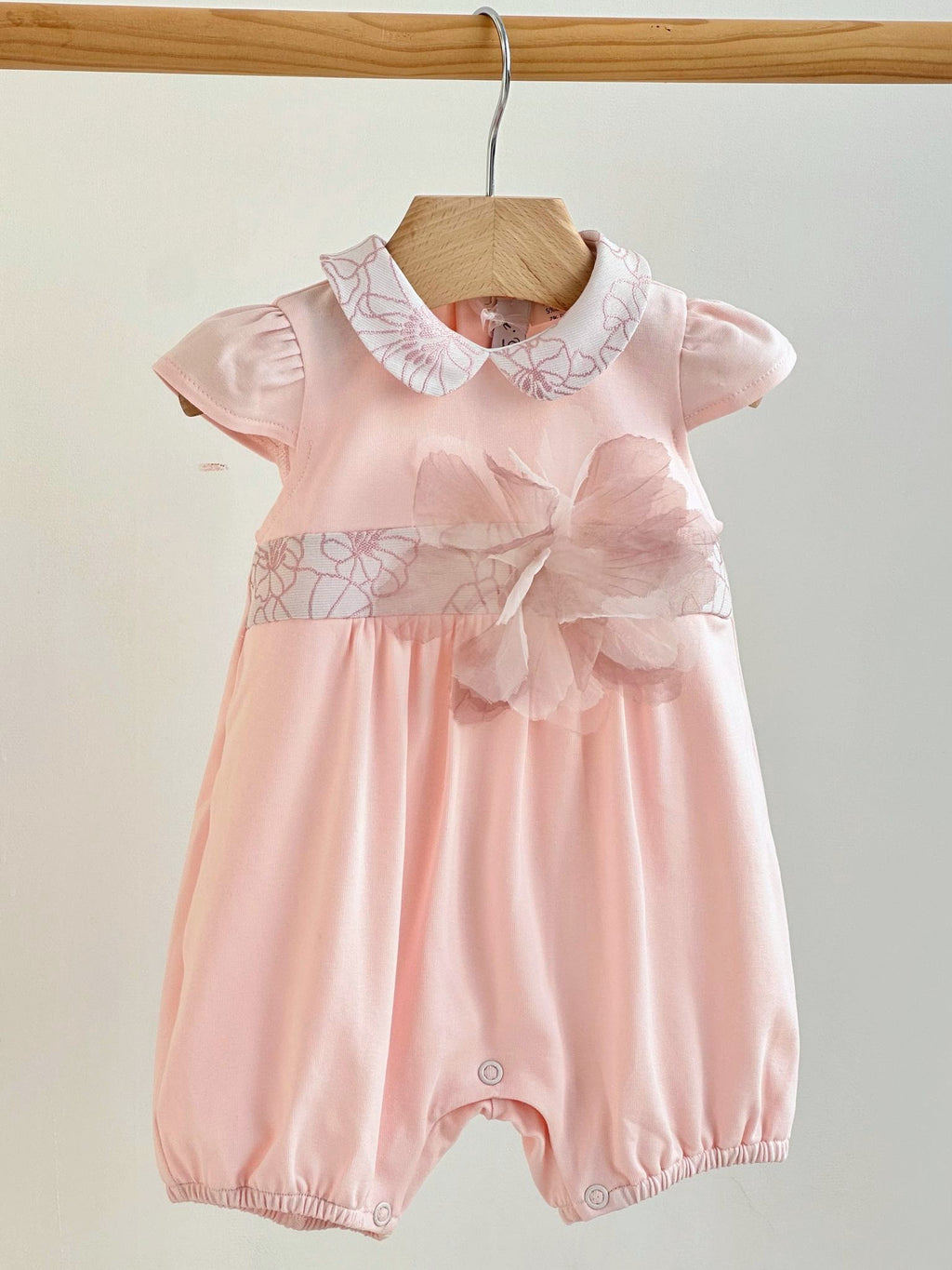 PAGLIACCETTO JERSEY CON FIORE ORGANZA