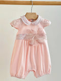 PAGLIACCETTO JERSEY CON FIORE ORGANZA