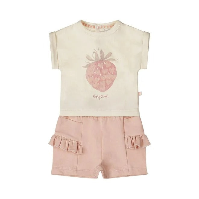 COMPLETINO CON PANTALONCINO FRAGOLA
