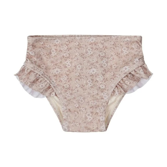 COSTUMINO MUTANDINA BEIGE FIORELLINI