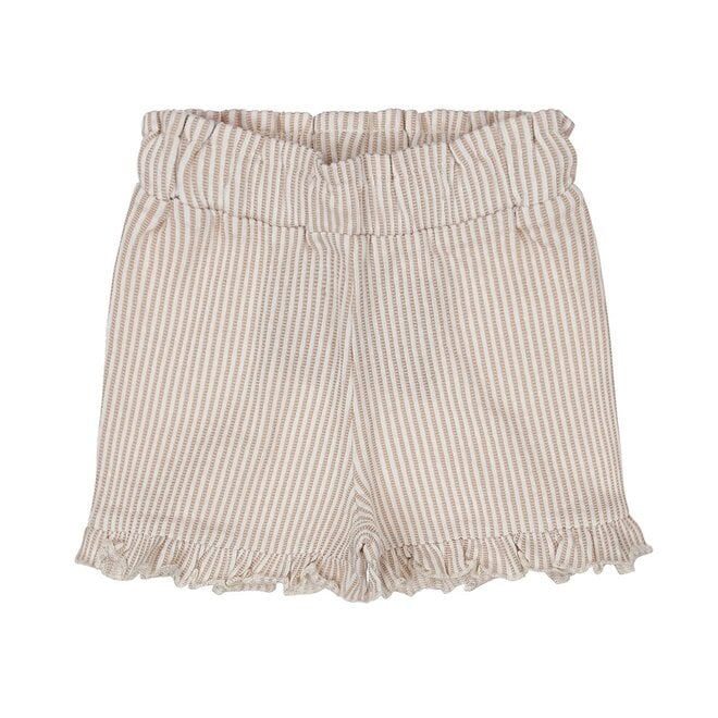 SHORTS A RIGHE BEIGE