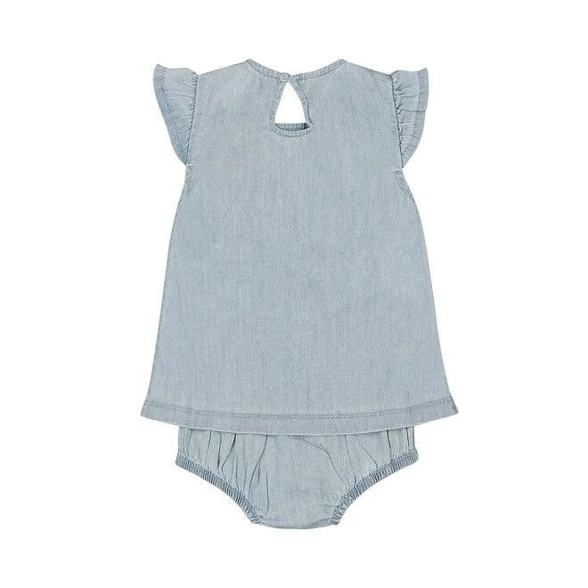 VESTITINO DENIM CON CULOTTE