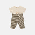 TUTINA JERSEY A RIGHE VERDE ED ECRU