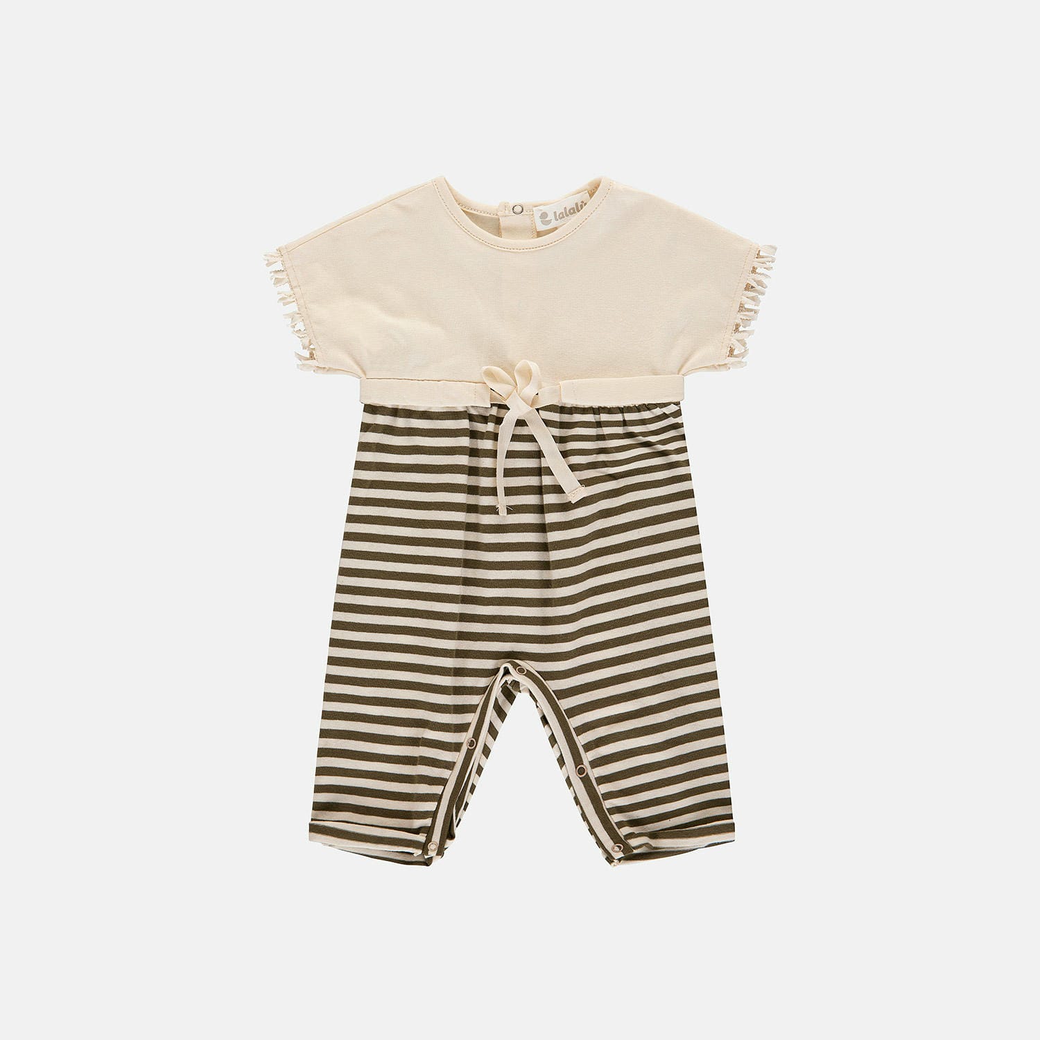TUTINA JERSEY A RIGHE VERDE ED ECRU