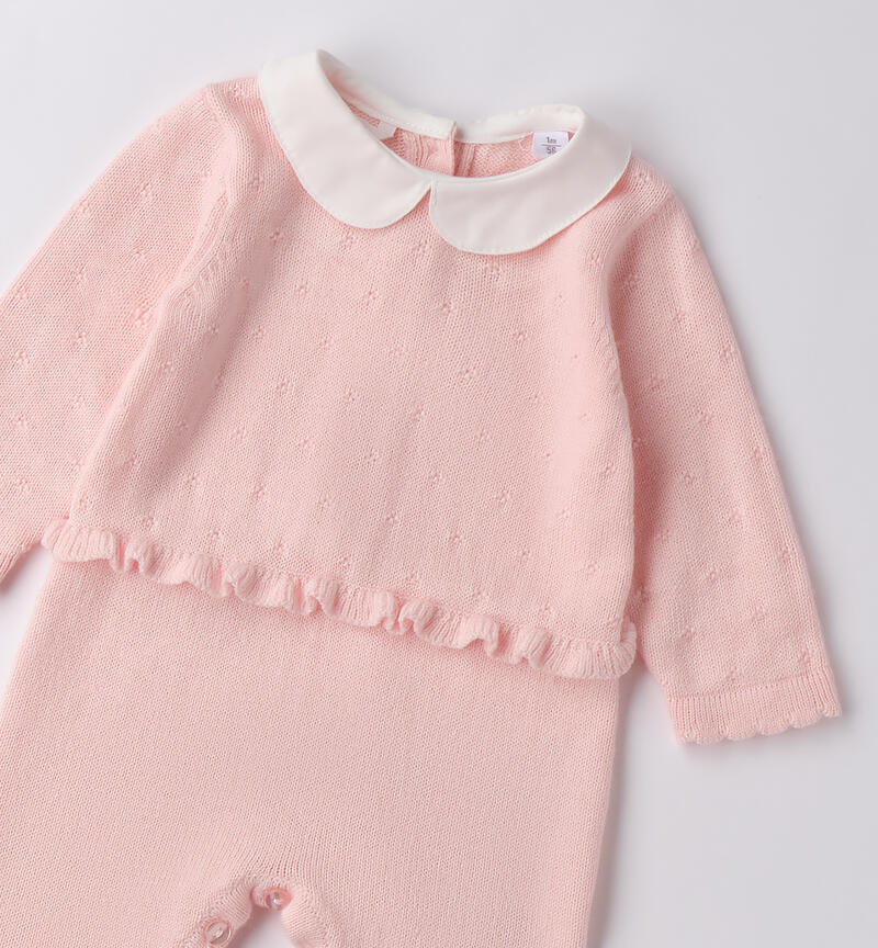 TUTINA ROSA IN MAGLIA RASATA IN CALDO COTONE