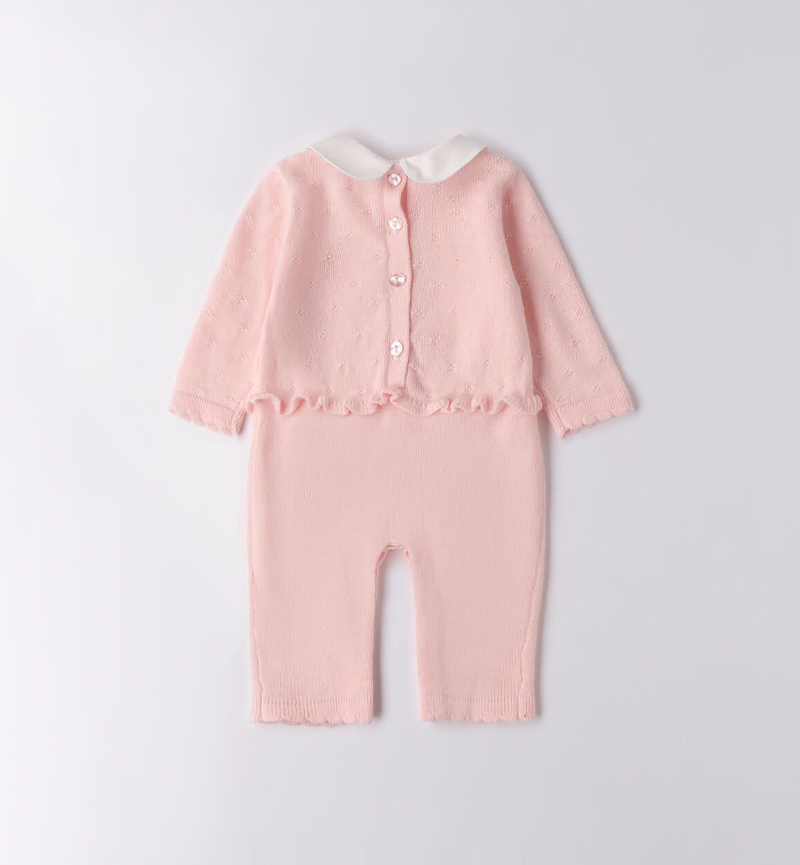 TUTINA ROSA IN MAGLIA RASATA IN CALDO COTONE