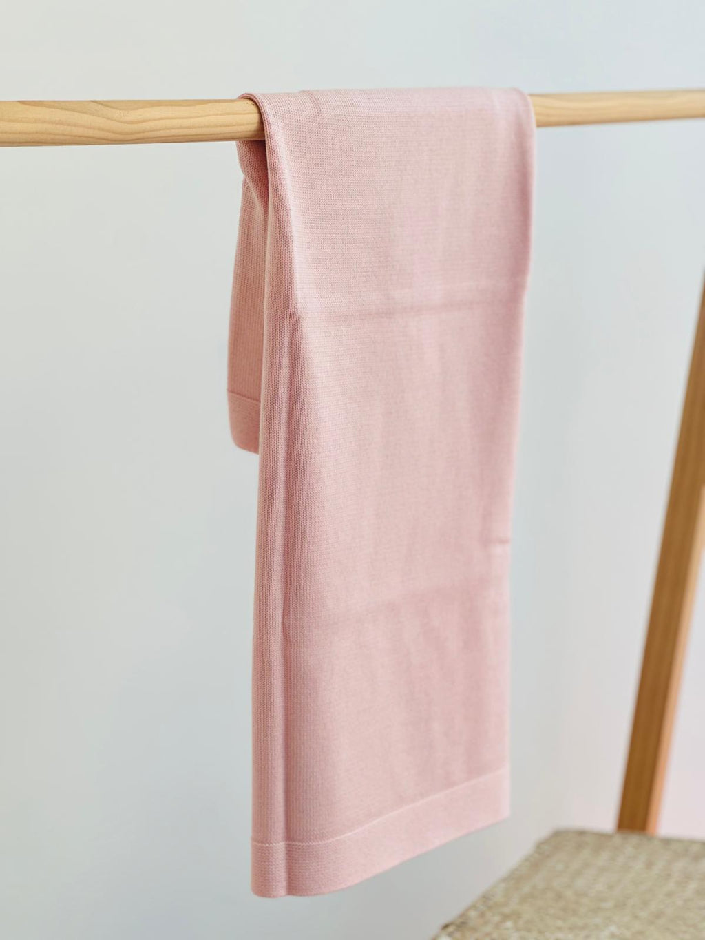 COPERTINA ROSA 100% LANA MERINO EXTRAFINE