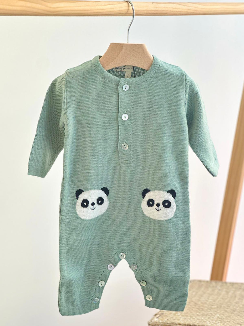TUTINA PANDA 100% PURA LANA VERGINE MERINO EXTRAFINE MAGLIFICIO DI VERONA