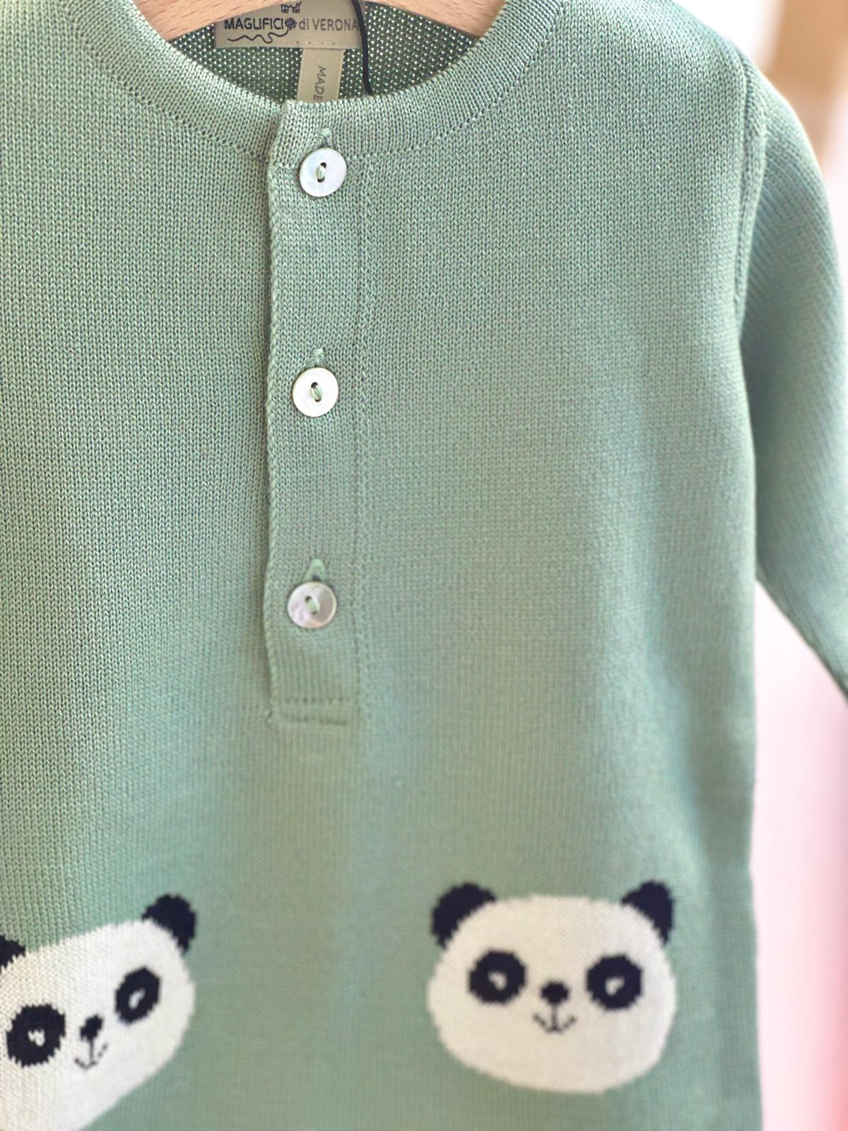 TUTINA PANDA 100% PURA LANA VERGINE MERINO EXTRAFINE MAGLIFICIO DI VERONA