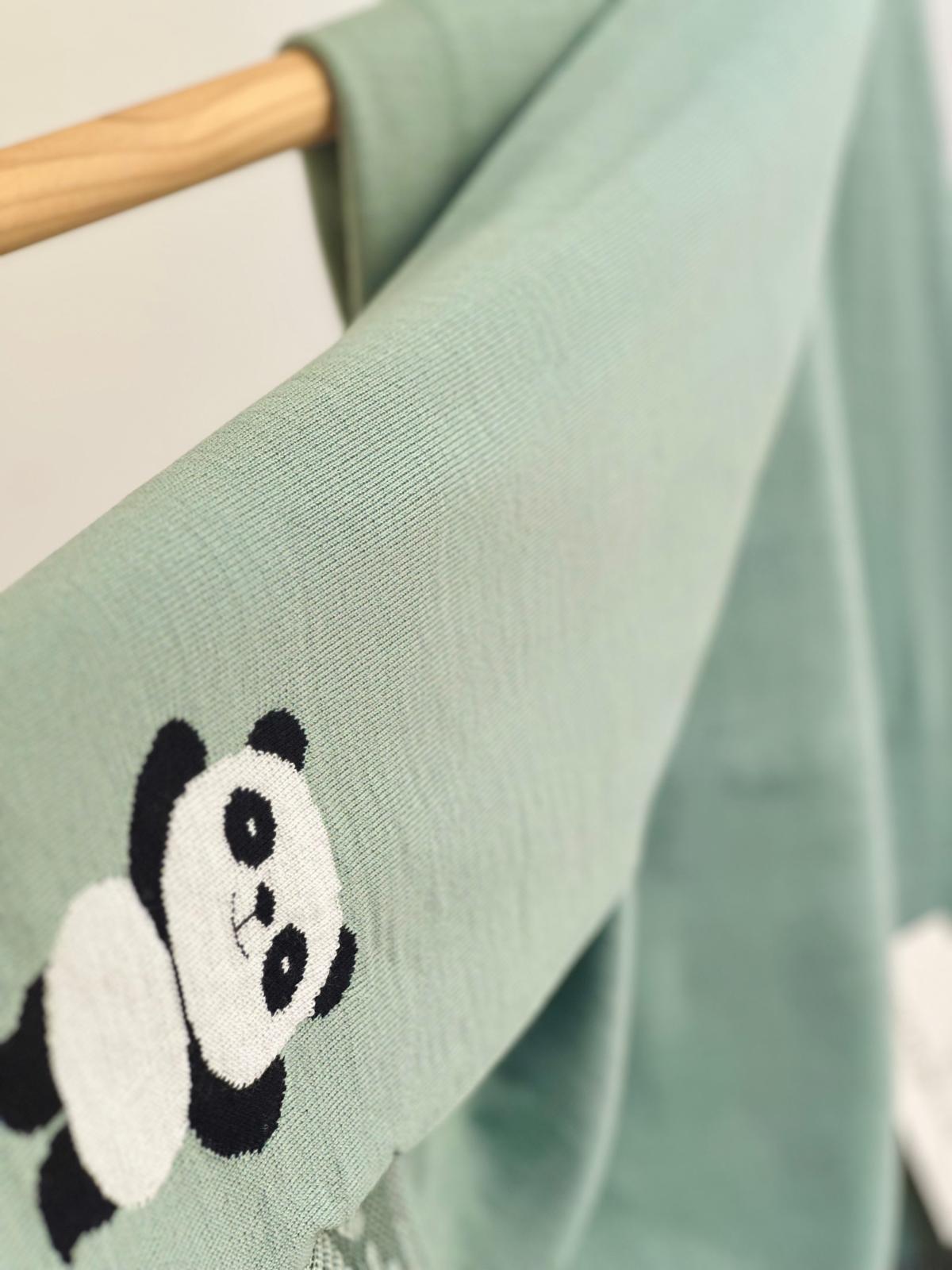 COPERTINA PANDA 100% LANA MERINO EXTRAFINE MAGLIFICIO DI VERONA