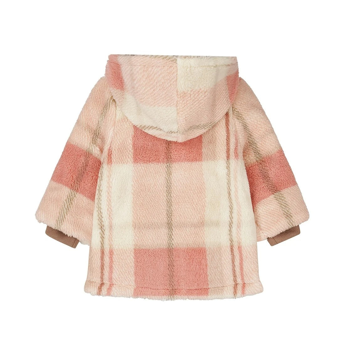 PELLICCIOTTO A QUADRI ROSA E BEIGE