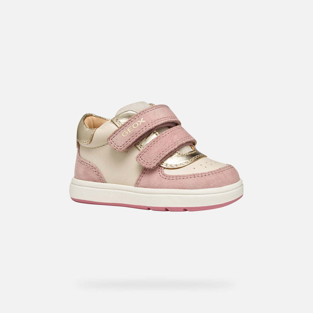 MEZZO STIVALETTO A STRAPPO IVORY / OLD ROSE