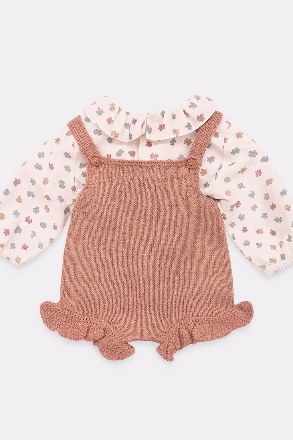 SALOPETTE ROSA CON CAMICINO PUZZLE